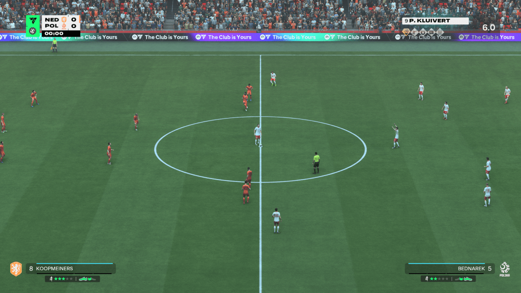 EA Sports FC 26 recenzja – początek meczu Holandia Polska