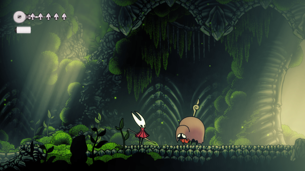 Hollow Knight Silksong recenzja – Hornet spotyka przeciwnika w podziemiach