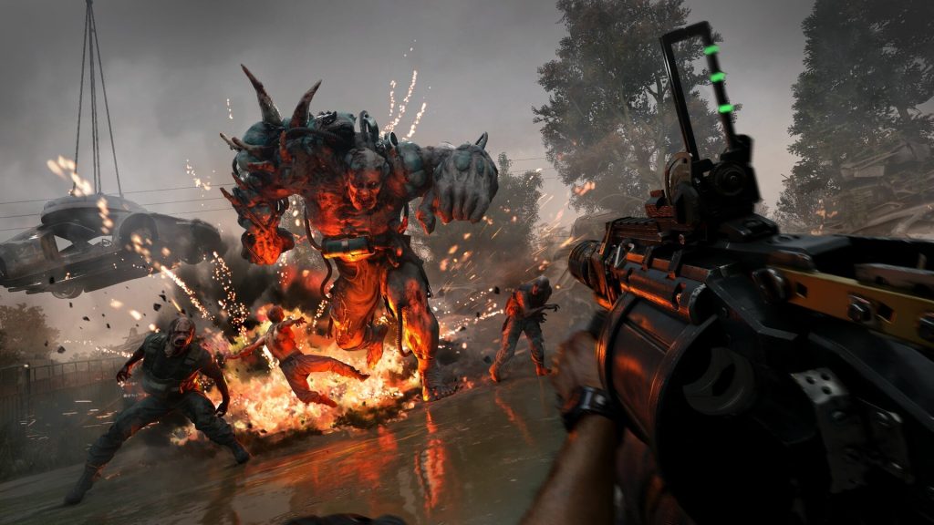 Dying Light The Beast walka z ogromnym mutantem i hordą zombie