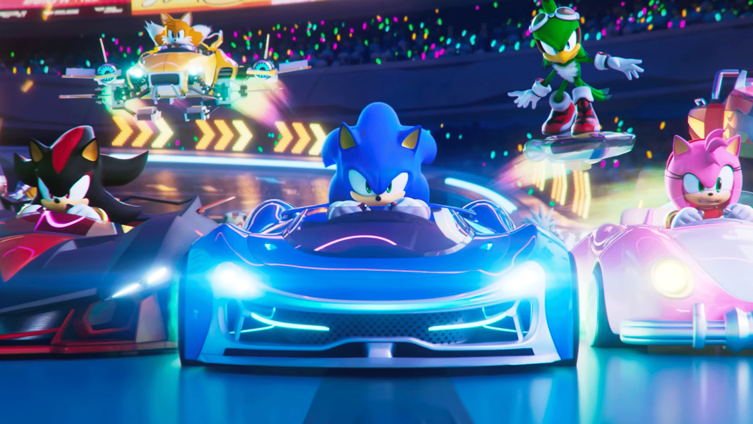 Sonic Racing CrossWorlds szybki wyścig na torze pełnym chaosu