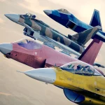 Samoloty bojowe w formacji w trybie multiplayer ACE COMBAT 8