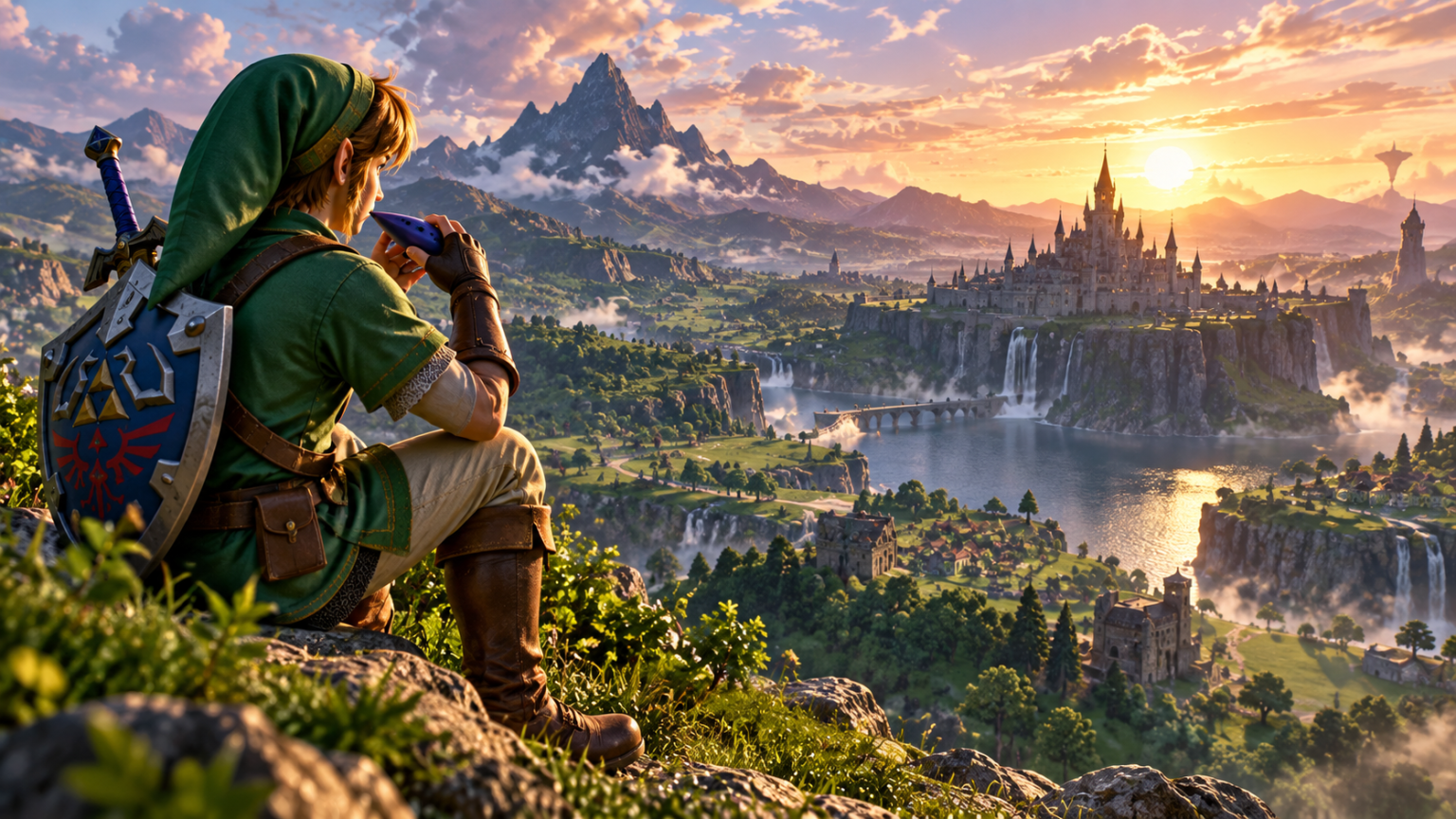 The Legend of Zelda: Ocarina of Time na Nintendo Switch 2 z Linkiem i Hyrule