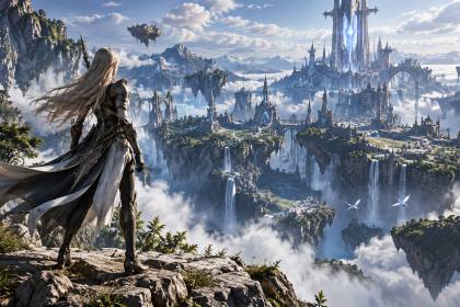 AION 2 – bohater na tle świata gry i latających wysp