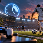 EA FC 27 – piłkarz na stadionie z licznikiem czasu wersji próbnej