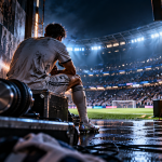 EA SPORTS FC 27 – piłkarz w tunelu stadionu ze słuchawkami i muzycznym motywem