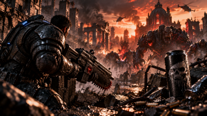 Zdjęcie do aktualności: Gears of War: E-Day i Liquid Death. Chainsaw Flex za darmo