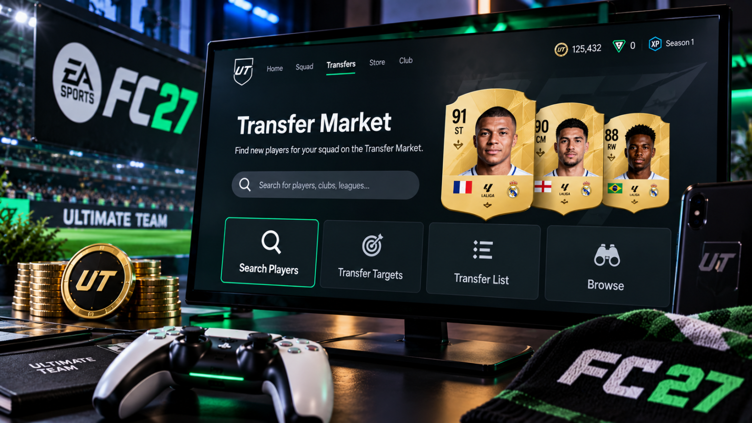 Jak odblokować rynek transferowy w FC 27