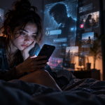 Limerence – Claire korzysta z telefonu z aplikacją AI LiAIson