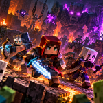Minecraft Dungeons II już dostępne. Co warto wiedzieć? Minecraft Dungeons II – bohaterowie walczą z hordą przeciwników w lochu
