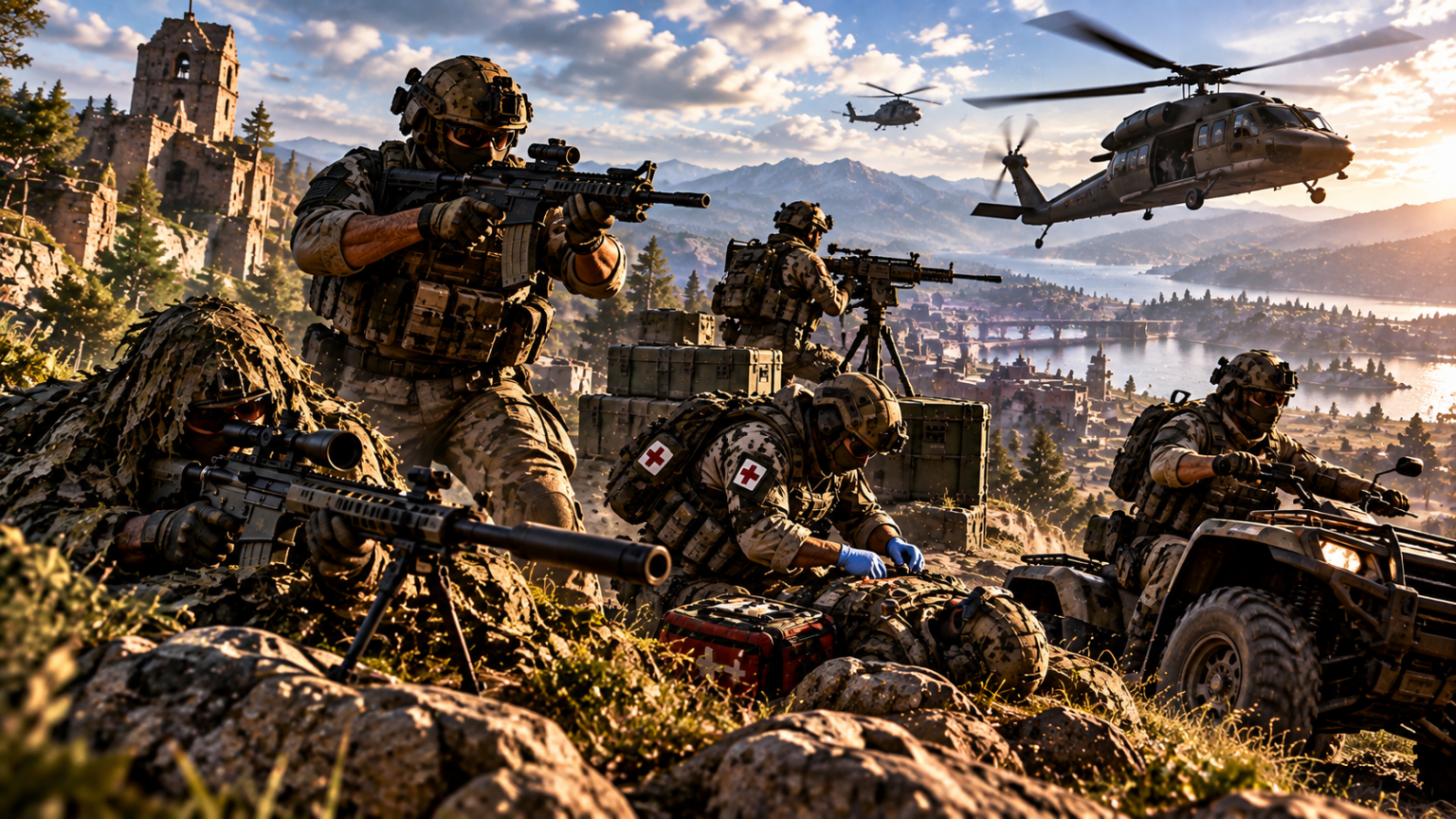 WARDOGS – klasy i role Assault Medic Recon Support Driver Pilot