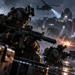 Żołnierze podczas nocnej operacji w Call of Duty Modern Warfare 4