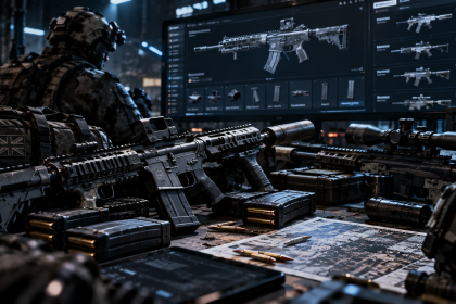 Kontroler i ekran konfiguracji broni w Modern Warfare 4