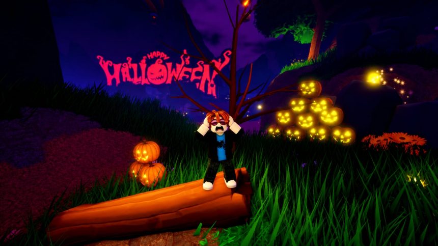 Cardmon Legends – grafika promująca premierę gry i event Halloween na Robloxie
