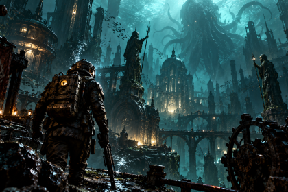 Nurek przemierza podwodne miasto w Remnants of R’lyeh