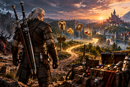 Geralt przygotowuje się do Nowej Gry Plus w Wiedźminie 3 Remastered