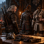 Wiedźmin 3 Remastered – jak zmienić wygląd zbroi i miecza? Transmog krok po kroku Geralt wybiera wygląd zbroi i miecza w warsztacie kowalskim w Wiedźminie 3 Remastered